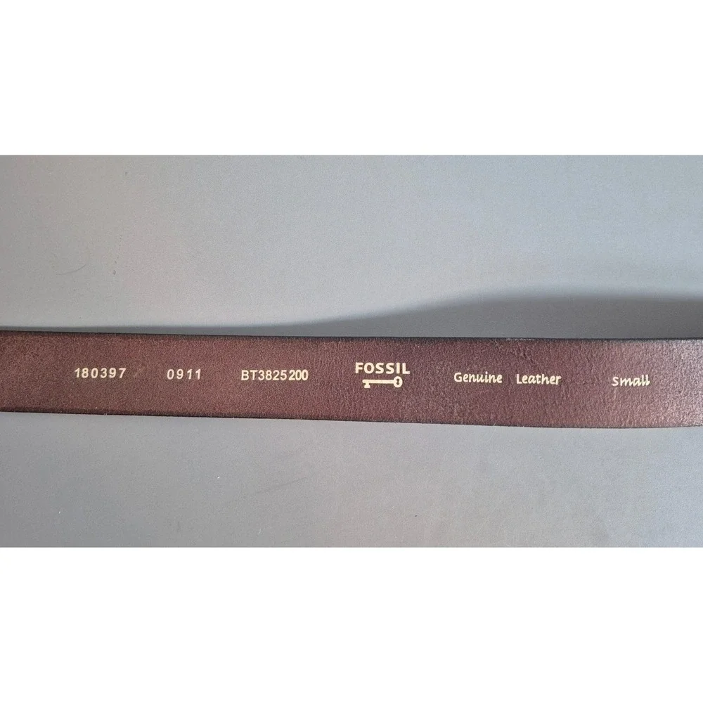 Fossil Mens Brown Leather Belt Small 31